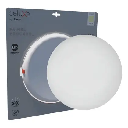 Painel Flat Redondo Embutir 36W - 4000K