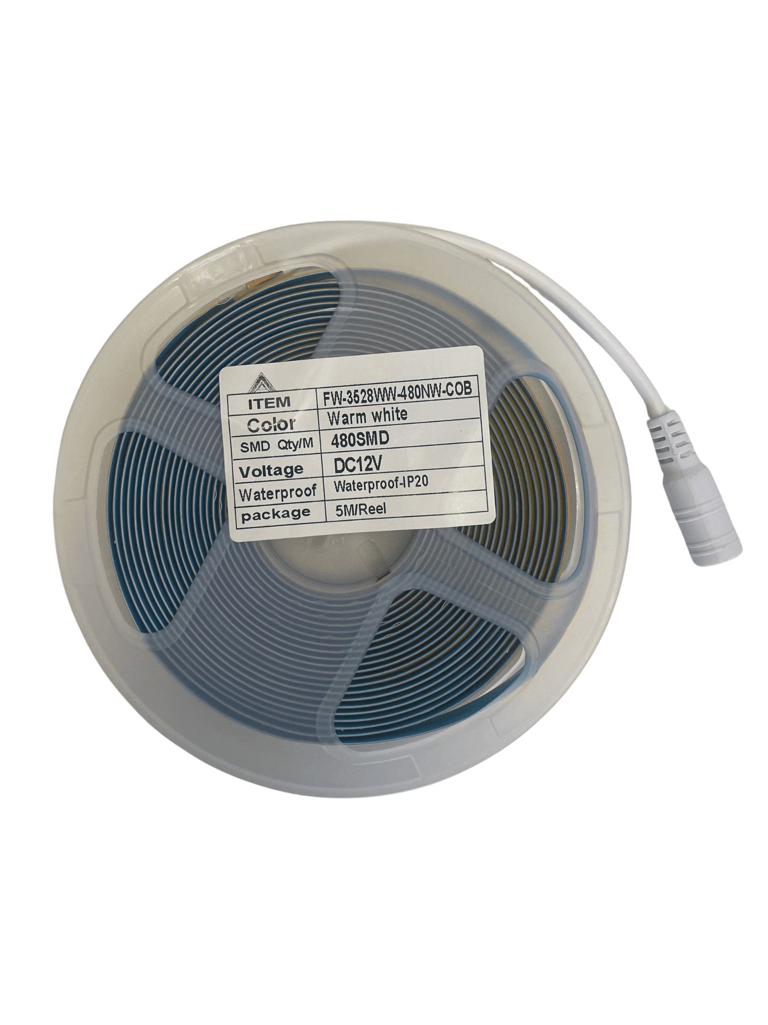 FITA LED COB - 480LEDS - 3000K - 18W - 12V - 5 METROS