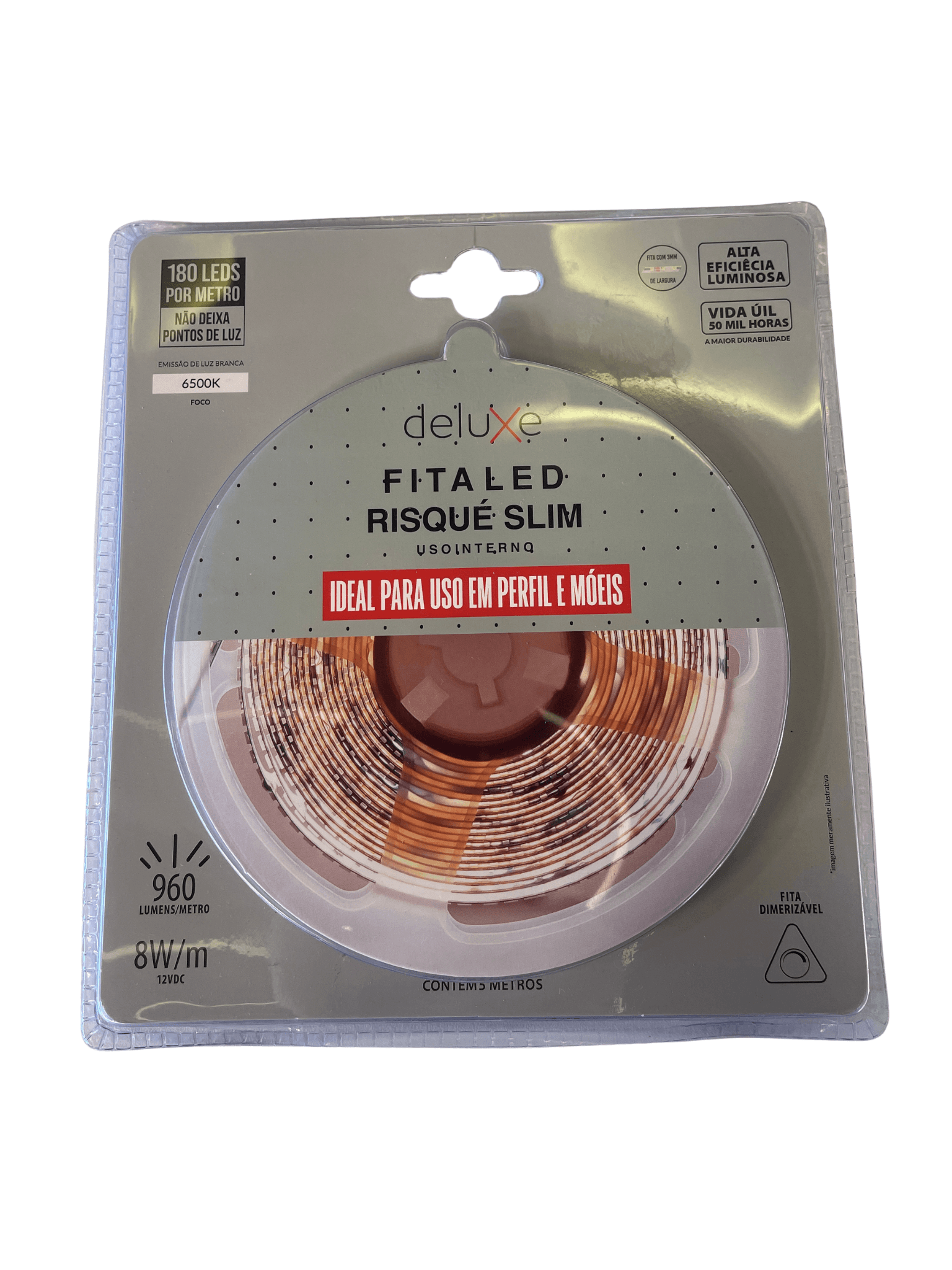FITA LED RISQUE SLIM - 6500K - 8W - 5 METROS