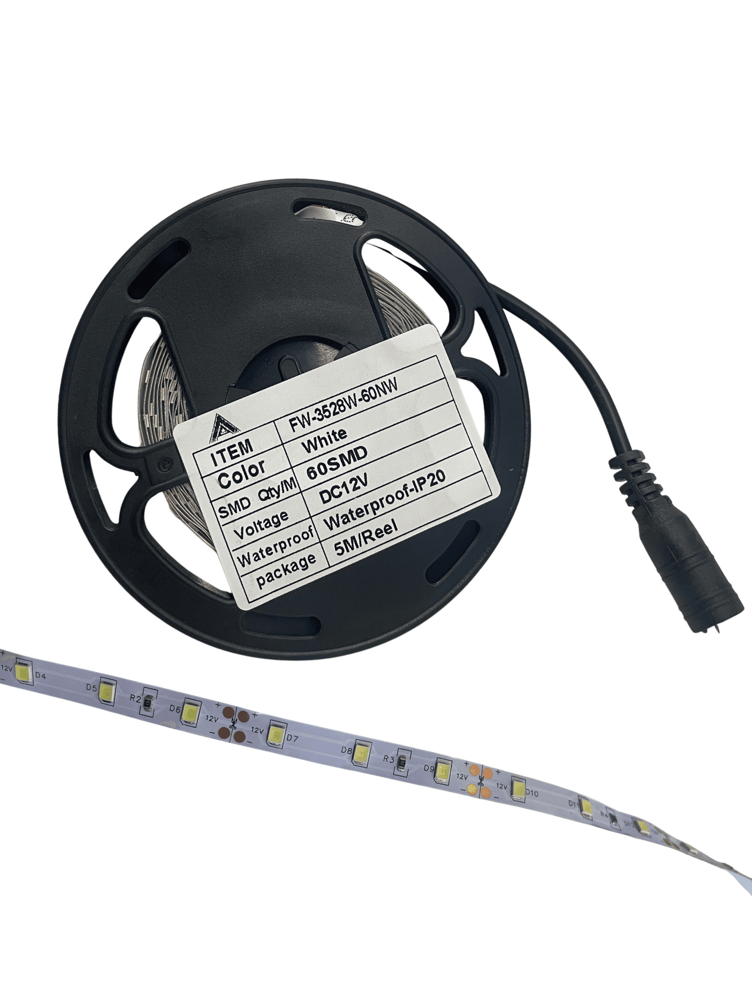 FITA LED - 60 LEDS - 6500K - 4,8W - 12V - 5 METROS
