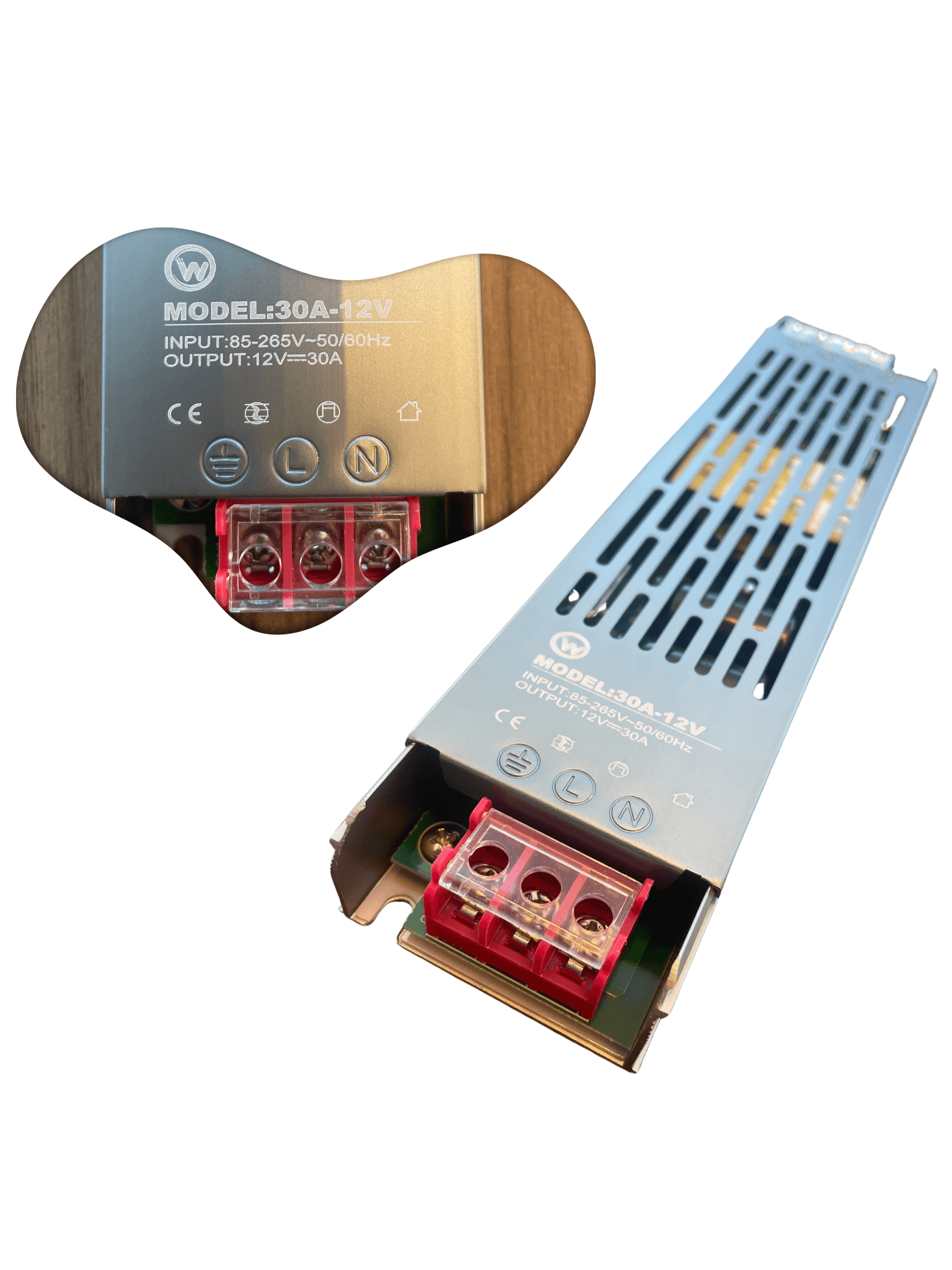 DRIVER 30A - 12V - SLIM - CHAVEADA