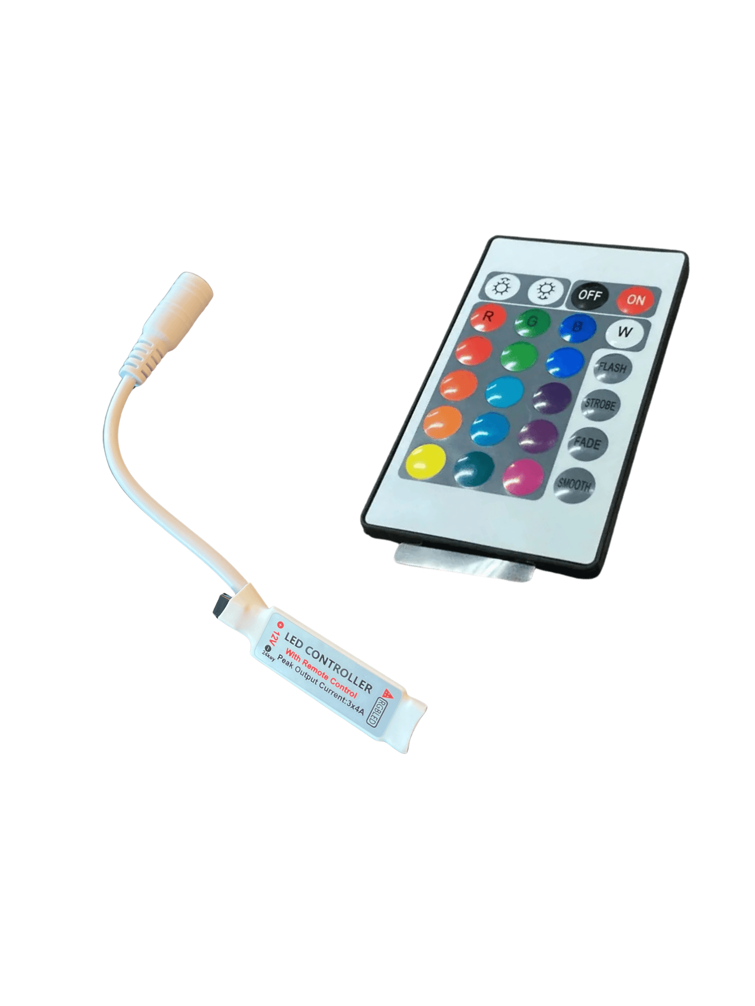 CONTROLE C/ RECEPTOR PARA LED RGB