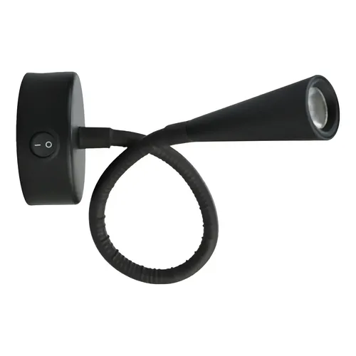 ARANDELA DE LEITURA FLEXIVEL 3W 3000K - PRETO