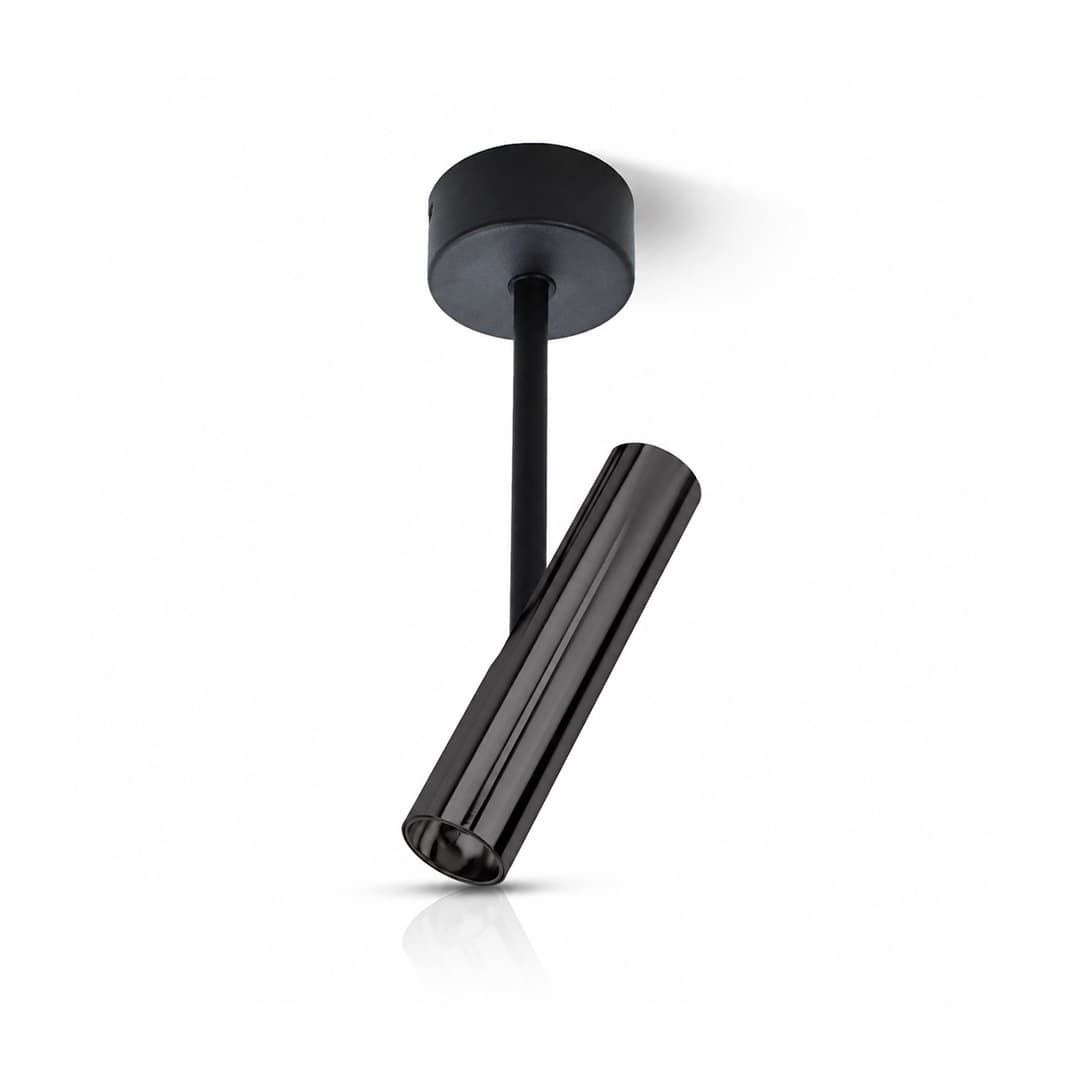 Arandela Lápis Grande de Sobrepor 6W 3000K – Preto Grafite